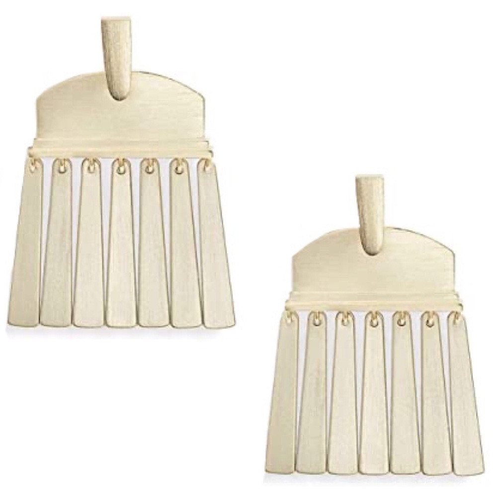 KENDRA SCOTT • Layne Lightweight Fringe Earrings - Picture 2 of 3